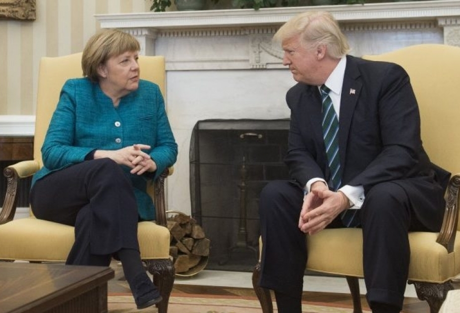Через несколько часов Трамп встретит Меркель на пороге Белого дома