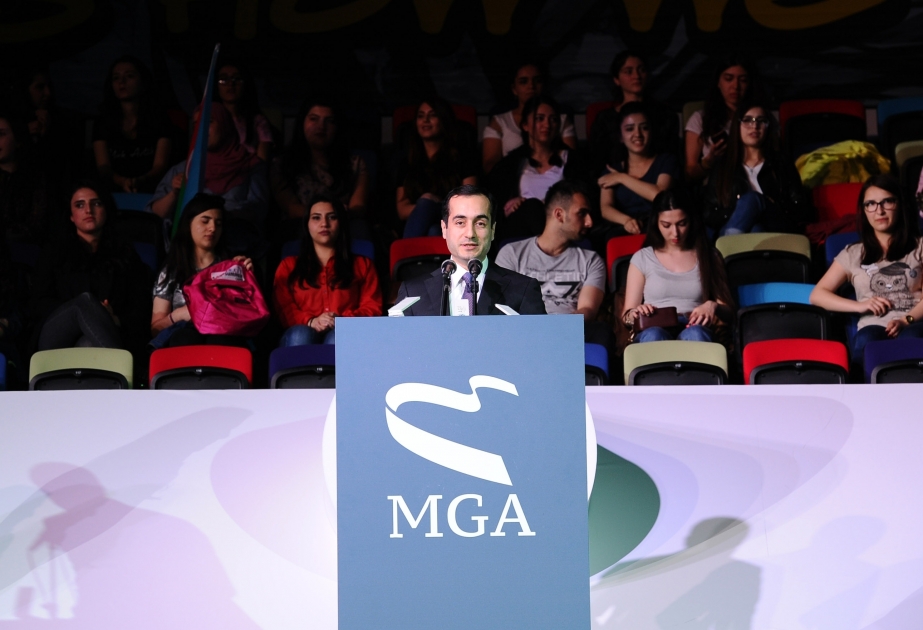 Bakıda keçirilən bədii gimnastika üzrə altıncı Dünya Kuboku yarışının təntənəli açılışı olub VİDEO
