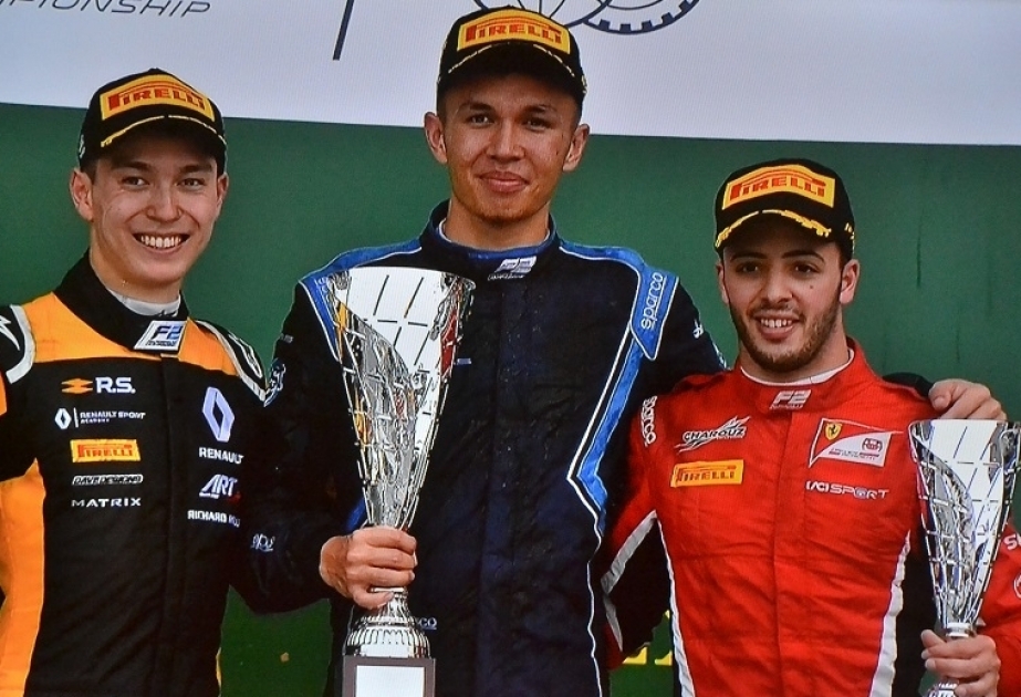 F2 : les vainqueurs de la première course sont récompensés