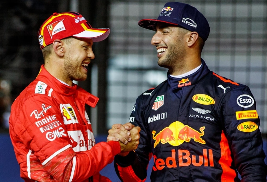 Sebastian Vettel und Daniel Ricciardo könnten bald für gleiche Farben fahren