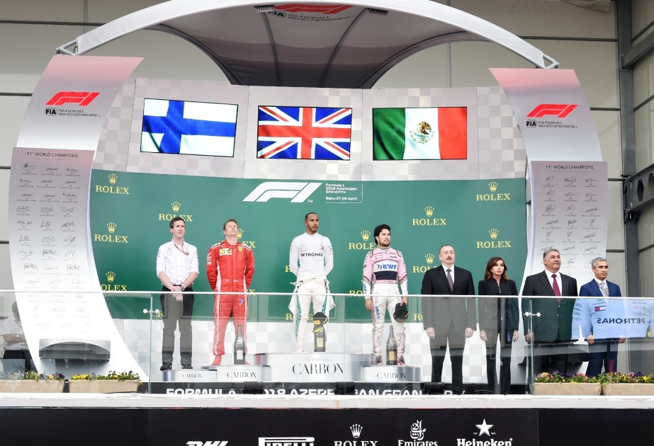 Le GP d'Azerbaïdjan de Formule 1 s’est terminé Le président Ilham Aliyev a assisté à la cérémonie d'ouverture et à la course finale du GP VIDEO