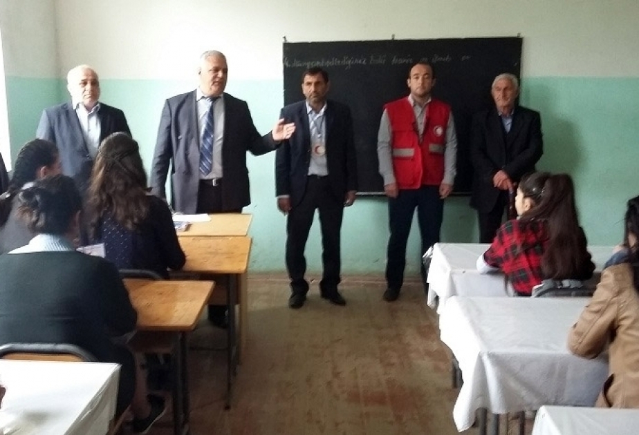 Cəbrayıl rayon məktəbliləri insan alverinin qurbanına çevrilməmək barədə məlumatlandırılıb