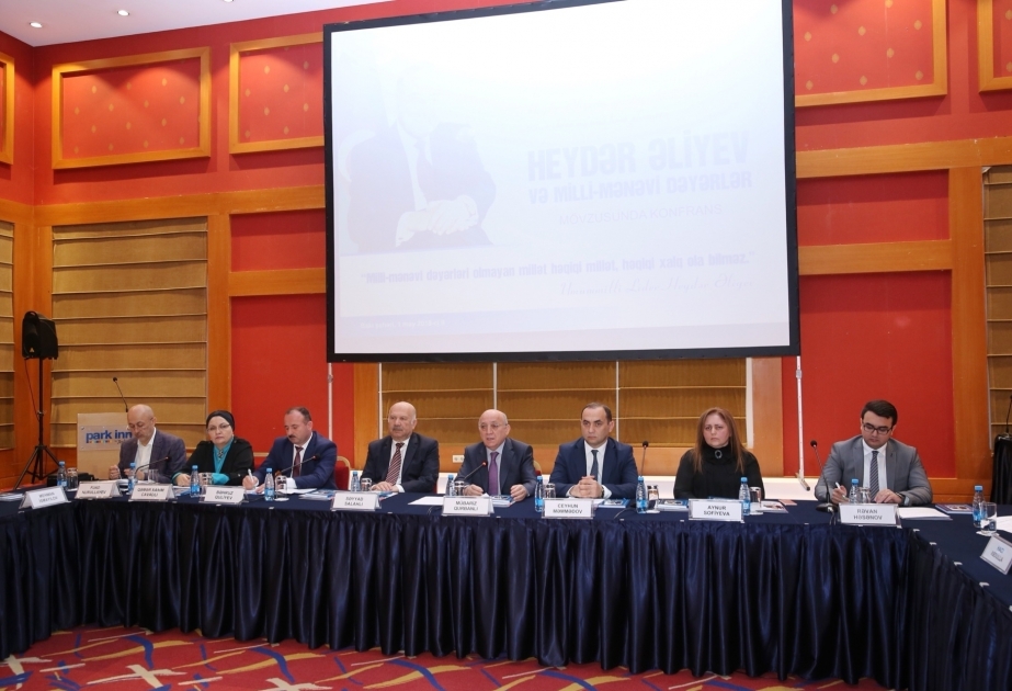 Bakıda “Heydər Əliyev və milli mənəvi dəyərlər” mövzusunda konfrans keçirilib VİDEO