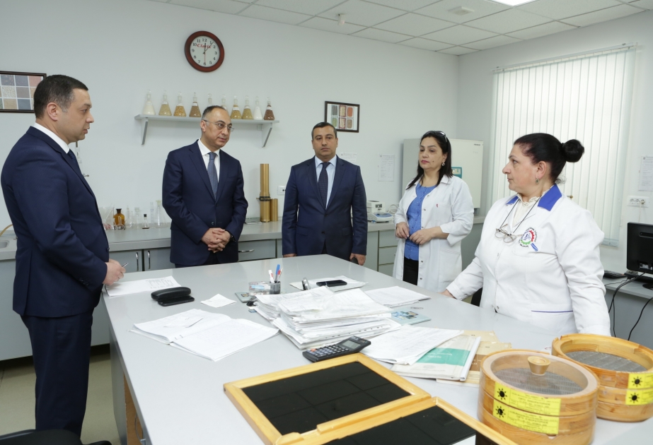 AQTA-nın sədri Avropa İttifaqı ölkələrinə ixrac edilən qida məhsullarının ekspertizasını keçirəcək laboratoriya ilə tanış olub