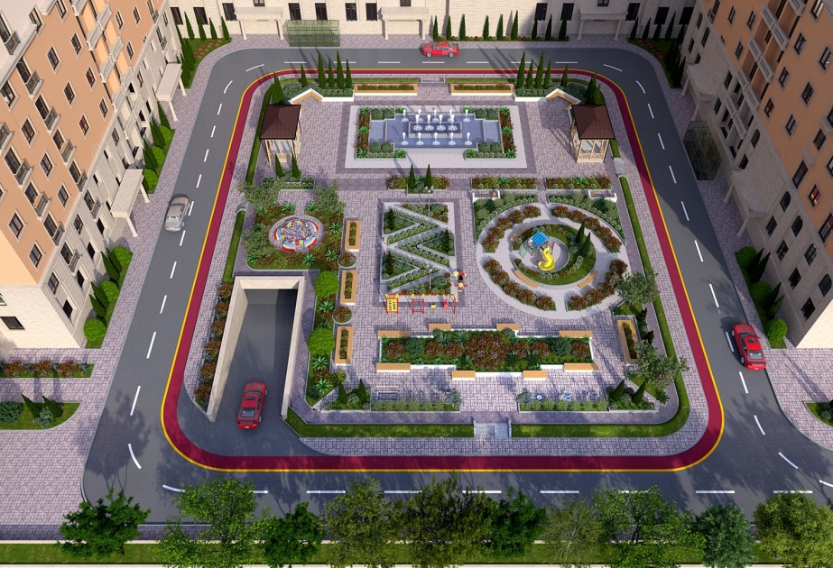 “Sahil Park” yaşayış kompleksində yeni binanın inşası başladı