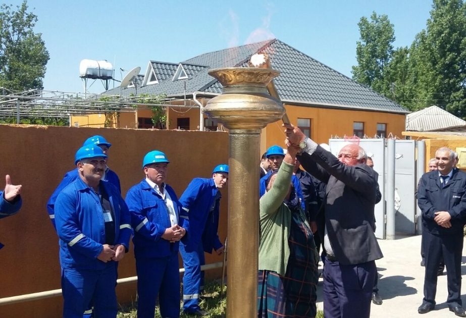 Ağstafanın Böyük Kəsik kəndinə təbii qaz verilib