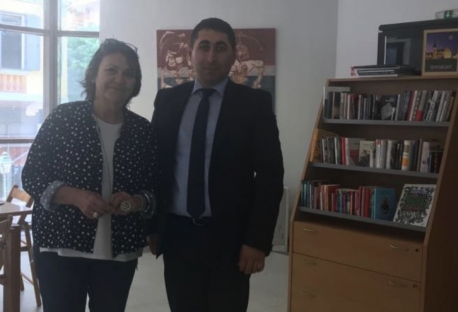 Saloniki şəhərindəki kitabxanalara Azərbaycan kitabları hədiyyə edilib