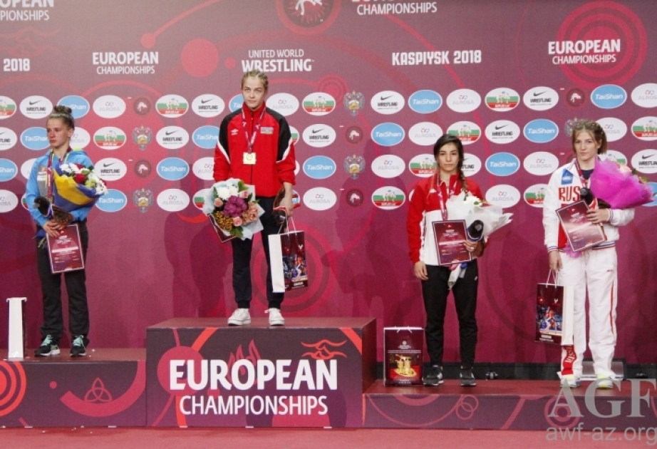 Mariya Stadnik finalda rəqibini 32 saniyə ərzində məğlub edərək Avropa çempionu olub