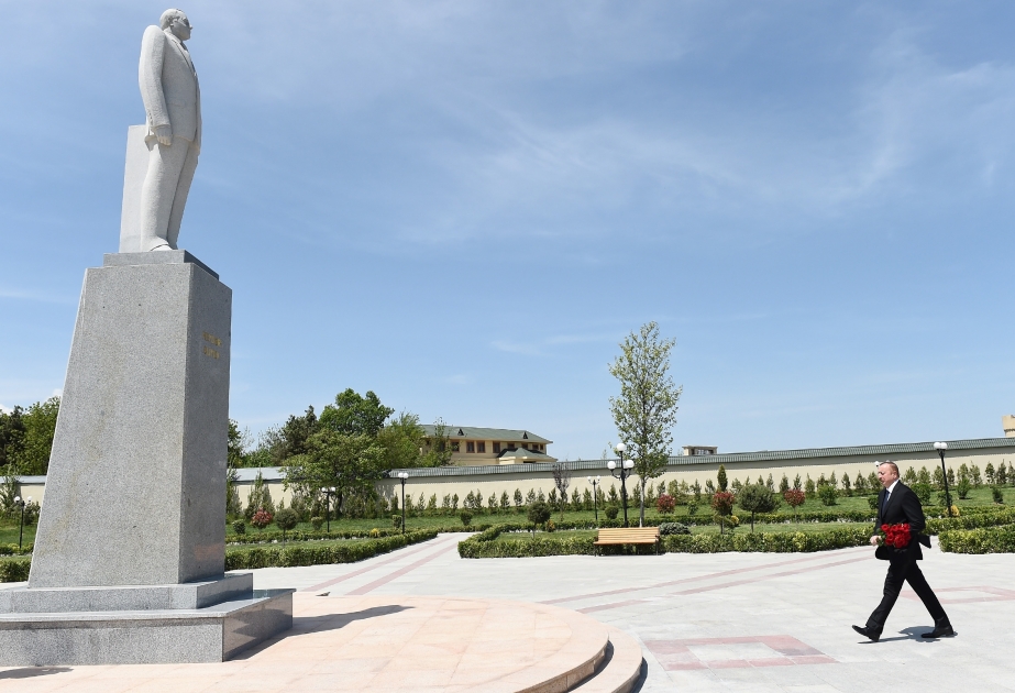 Präsident Ilham Aliyev zu Besuch in Khizi VIDEO