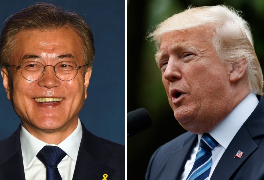 Trump will mit dem Präsidenten Südkoreas Nordkoreagipfel vorbereiten