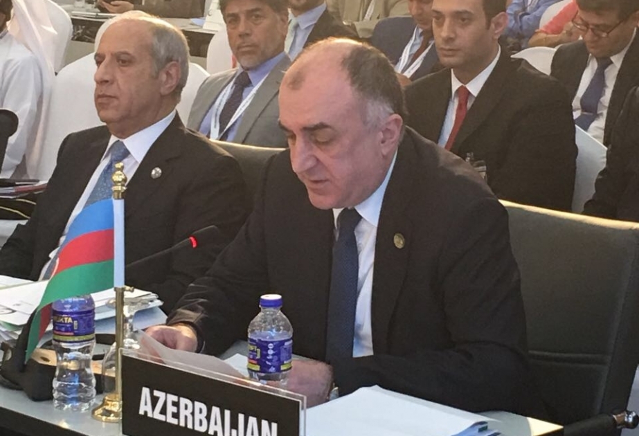 Elmar Məmmədyarov: Azərbaycan İƏT-ə üzv ölkələrdə müharibələrdən və silahlı münaqişələrdən dərin narahatlıq keçirir