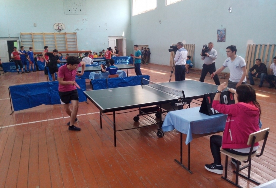 Şabranda stolüstü tennis üzrə çempionatda 100-dən çox yeniyetmə mübarizə aparıb VİDEO