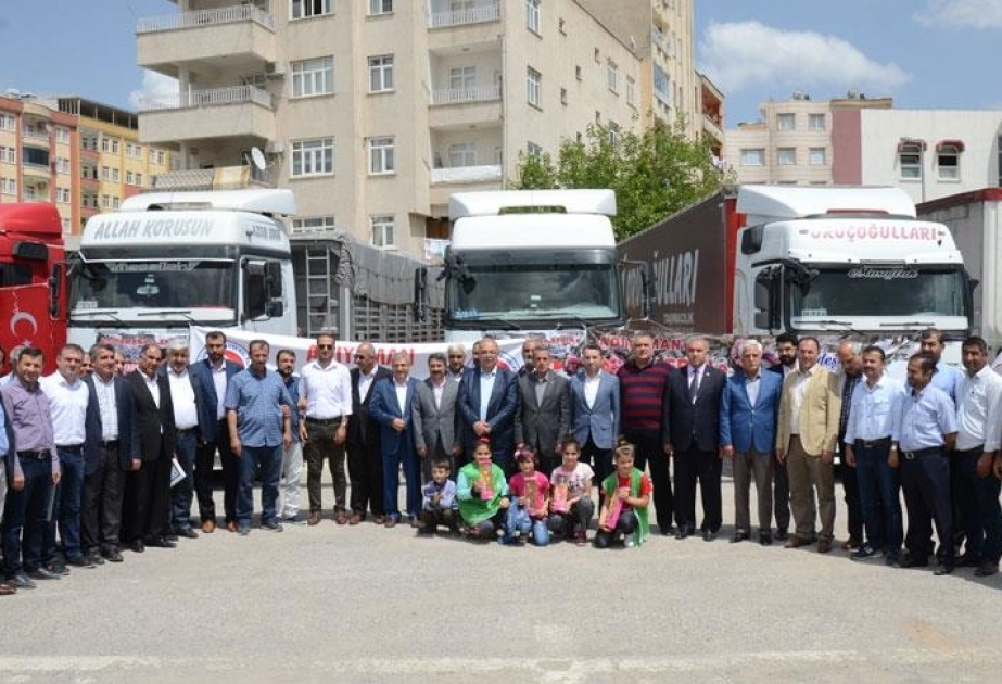 Türkiyədən Afrinə humanitar yardım karvanı göndərilib