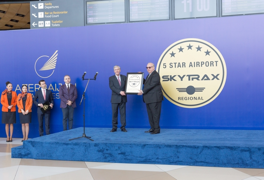 Heydər Əliyev Beynəlxalq Aeroportuna dünyanın ən nüfuzlu mükafatı təqdim olunub