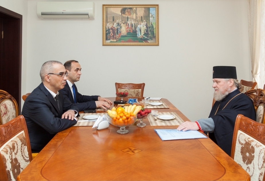 Bakıdakı “Müqəddəs Jen-Mironosits” rus pravoslav kafedral kilsəsində görüş keçirilib