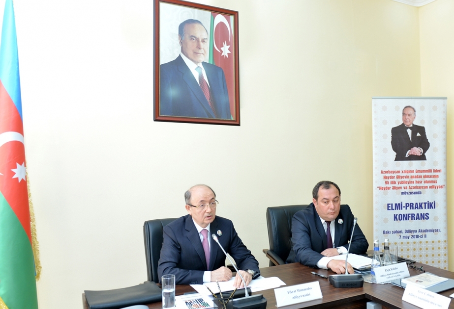 “Heydər Əliyev və Azərbaycan ədliyyəsi” mövzusunda elmi-praktiki konfrans keçirilib