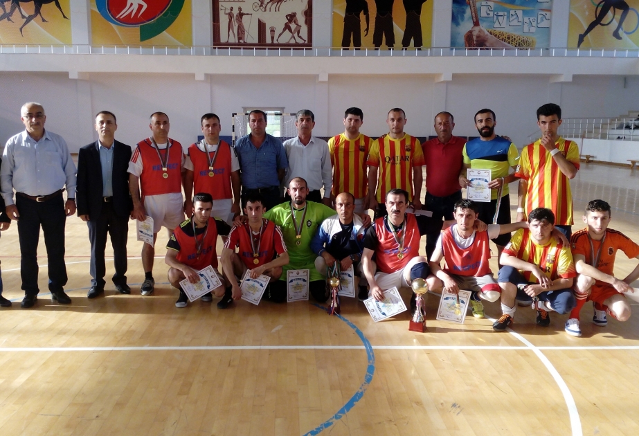 Qaxda Ulu Öndərin xatirəsinə həsr olunan minifutbol turnirinin qalibləri mükafatlandırılıb