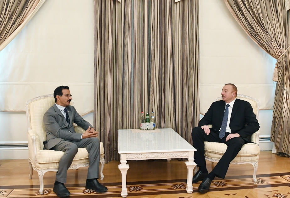 Präsident Ilham Aliyev empfängt Präsident von DP World Company VIDEO