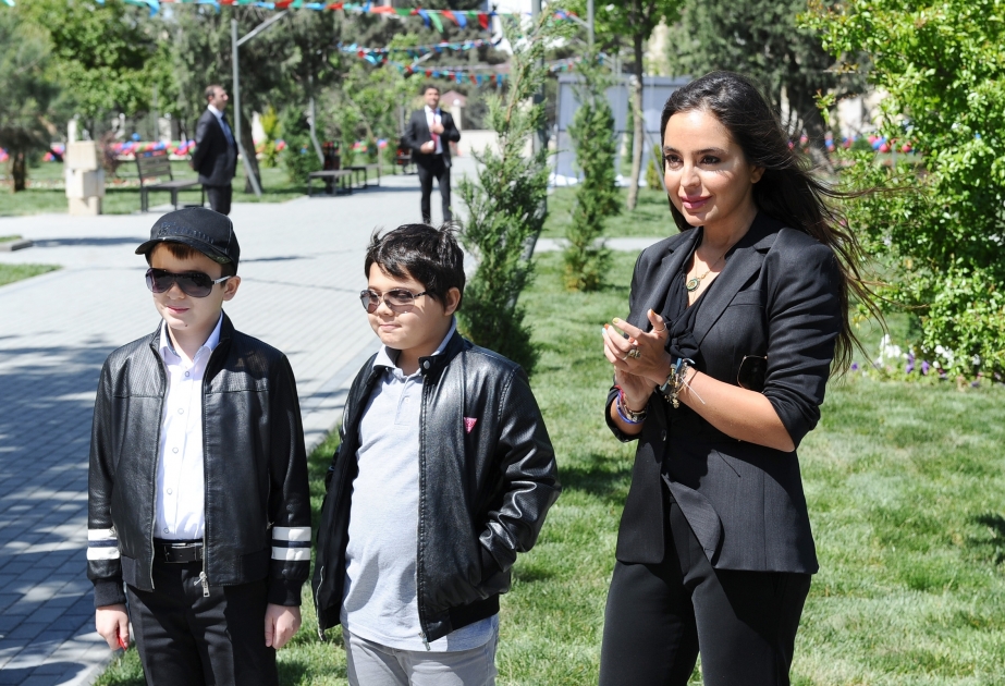Leyla Aliyeva attends inauguration of another yard redeveloped under “Bizim həyət” project