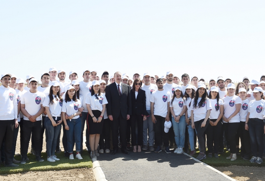 President Ilham Aliyev attended tree-planting campaign on the occasion of national leader Heydar Aliyev`s birthday VIDEO