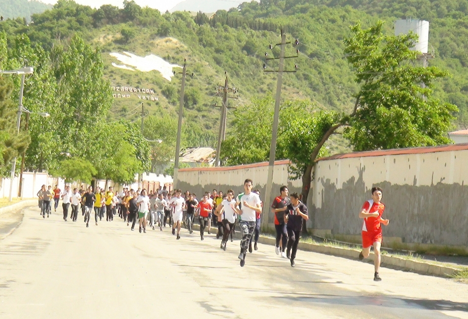 Balakəndə Ulu Öndərin 95 illiyinə həsr olunan kross qaçışında 300-dən çox gənc mübarizə aparıb