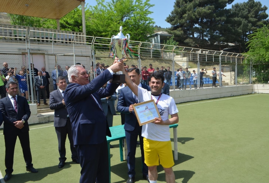 Şabranda minifutbol turnirinin qalibləri mükafatlandırılıb
