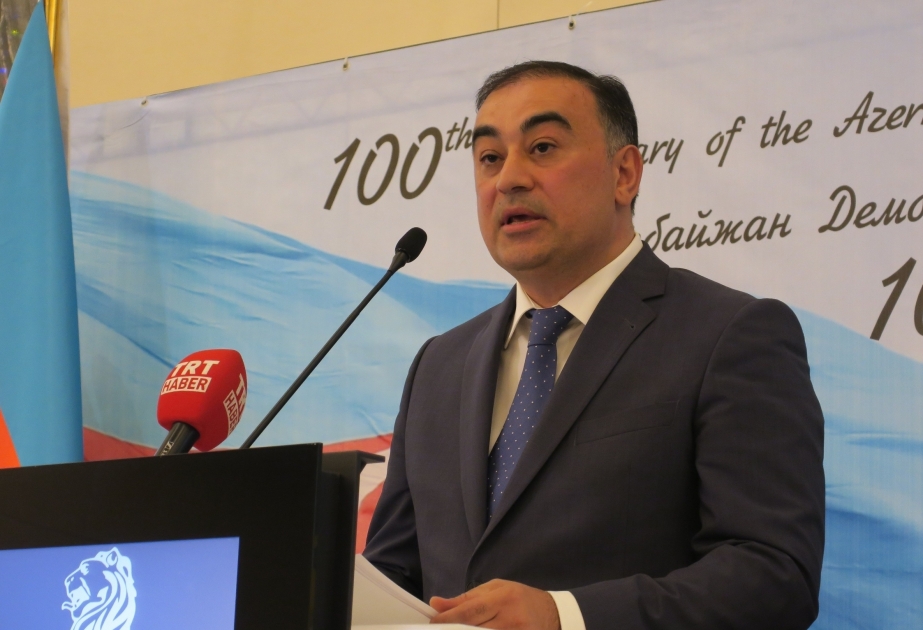 Astanada Azərbaycan Xalq Cümhuriyyətinin 100 illiyi ilə bağlı rəsmi qəbul keçirilib VİDEO