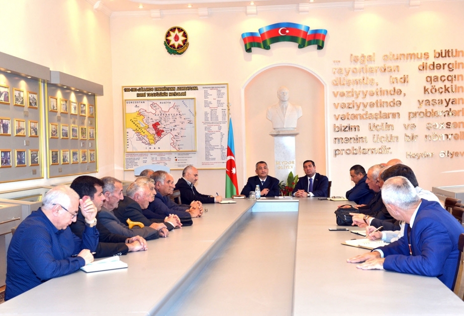 İşğal altında olan rayonların Ağsaqqallar Şurası və Veteranlar Birliyinin rəhbərləri ilə görüş keçirilib