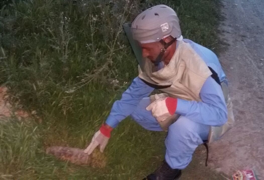 Goranboy rayonunun Şadılı kəndi ərazisində top mərmisi aşkarlanıb