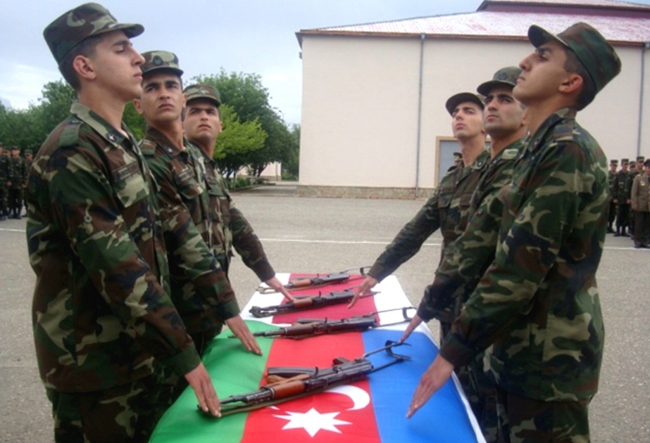 Mülki Müdafiə Alayının gənc əsgərləri Vətənə sədaqət andı içiblər