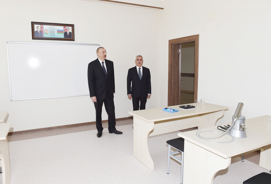 Le président de la République participe à l’inauguration d’une école à Nakhtchivan VIDEO