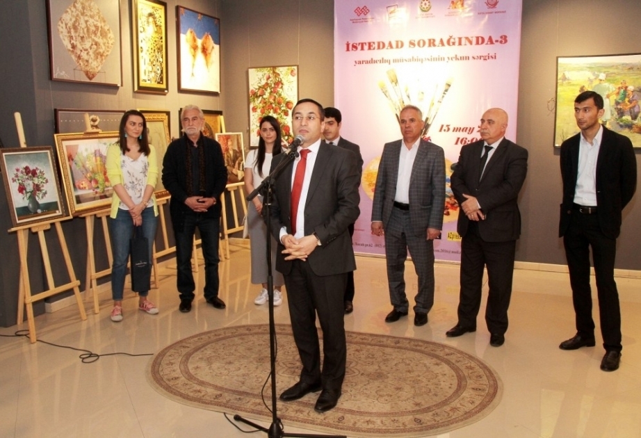 “İstedad sorağında-3” rəsm müsabiqəsinin yekun sərgisi açılıb