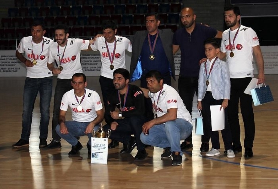 Futzal üzrə Birinci Liqanın qalibləri mükafatlandırılıb