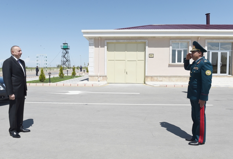 Präsident Ilham Aliyev besucht Garatschug Grenzwache in Nachitschewan VIDEO
