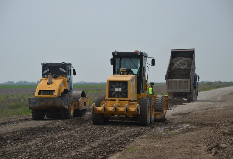 Kürdəmirdə Pirili-Muradxan-Sor-Sor avtomobil yolu yenidən qurulur VİDEO
