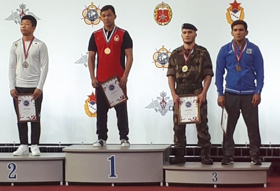 Azerbaijan claims 3rd bronze at World Military Wrestling Championship