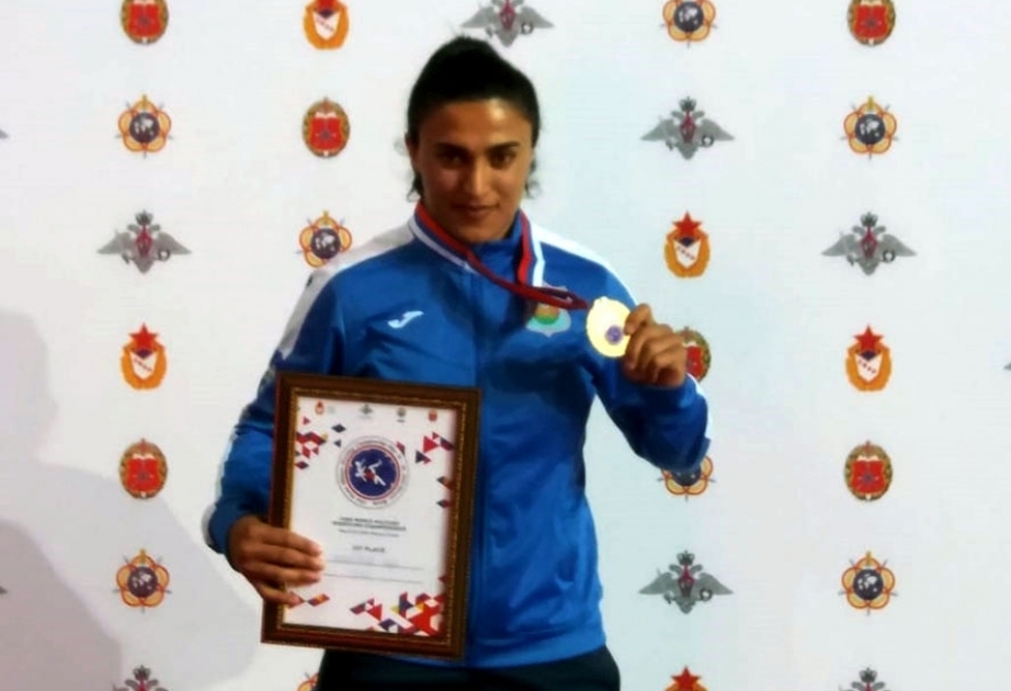 Naghizade wins Azerbaijan`s first gold at World Military Wrestling Championship