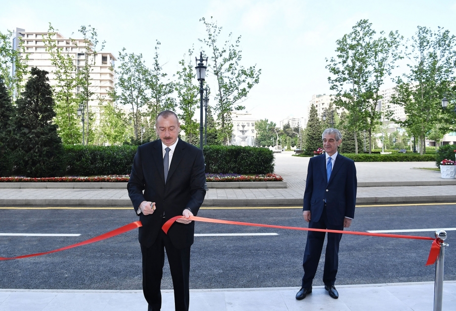 President Ilham Aliyev inaugurated new administrative building of New Azerbaijan Party VIDEO
