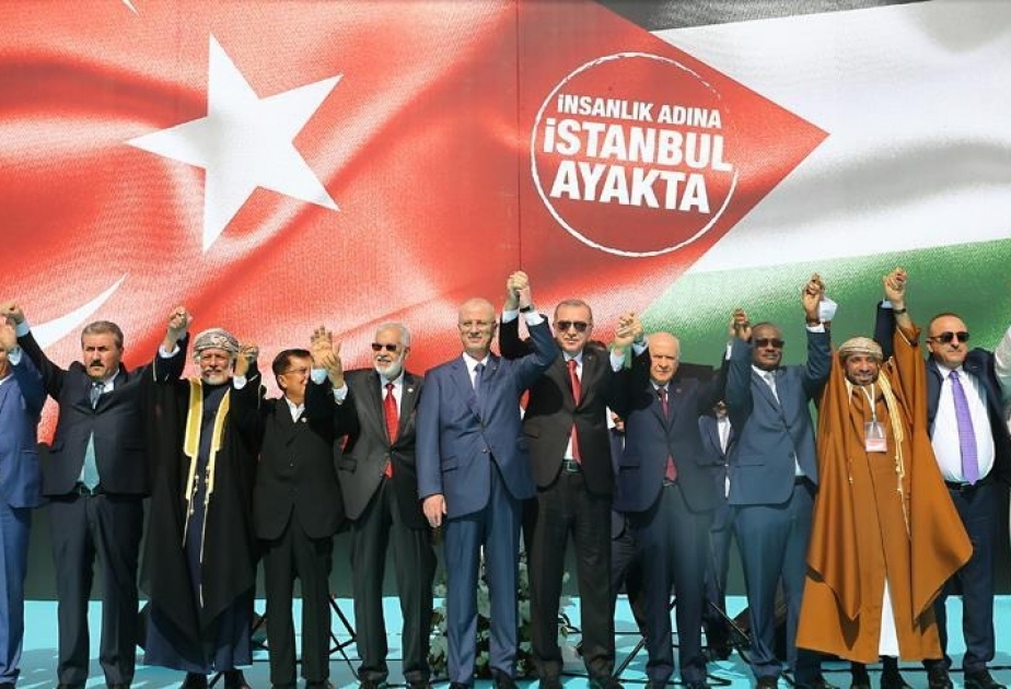 Türkei: Großkundgebung zur Unterstützung des palästinensischen Volkes