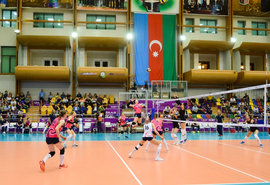 Qadın voleybolçulardan ibarət Azərbaycan millisi Qızıl Avropa Liqasında ilk oyununa çıxıb