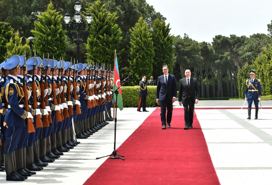 Official welcome ceremony was held for Serbaian President Aleksandar Vucic VIDEO