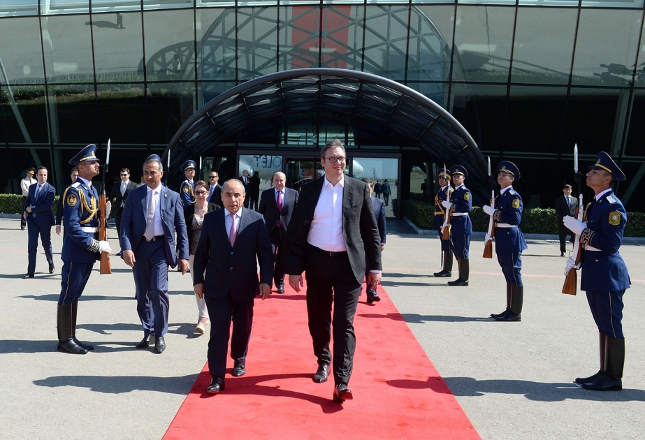 Serbiya Prezidenti Aleksandr Vuçiçin Azərbaycana rəsmi səfəri başa çatıb