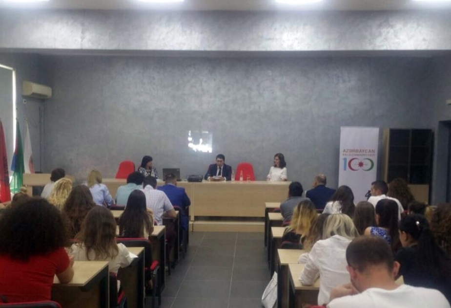 Albaniyada Azərbaycan Xalq Cümhuriyyətinin 100 illiyi ilə bağlı tədbirlər keçirilib