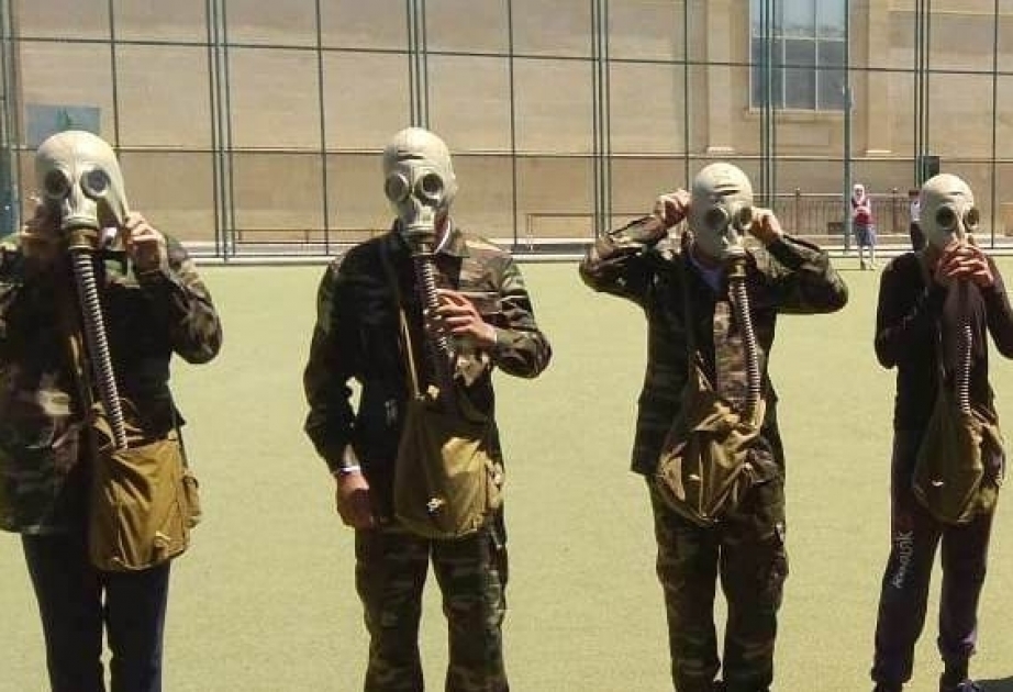 Məktəblilərin vətənpərvərlik tərbiyəsində hərbi idman oyunları böyük rol oynayır