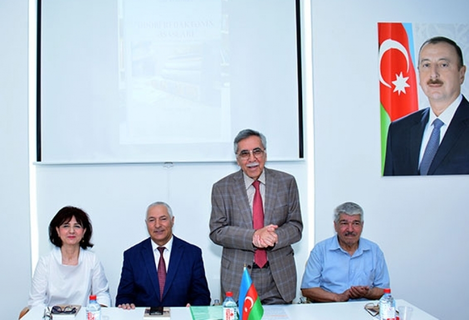 “Ədəbi redaktənin əsasları: tarixi, nəzəriyyəsi, təcrübəsi” dərs vəsaitinin təqdimatı olub