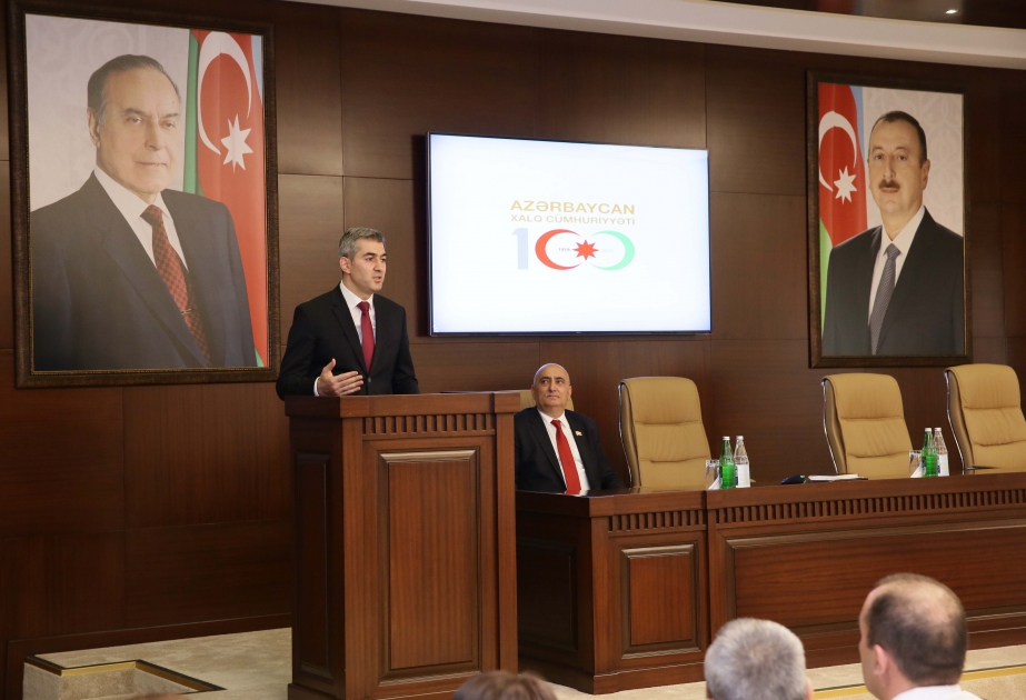 Azərbaycan Xalq Cümhuriyyətinin 100 illik yubileyi Dövlət Miqrasiya Xidmətində qeyd edilib