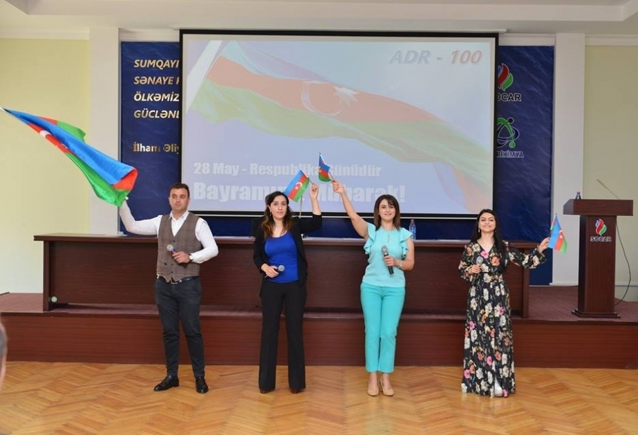 “Azərikimya” İstehsalat Birliyində Azərbaycan Xalq Cümhuriyyətinin 100 illiyi qeyd olunub