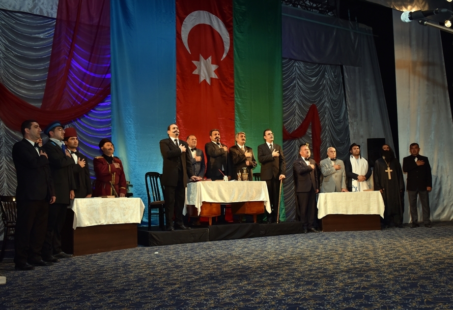 Sumqayıtda Xalq Cümhuriyyətinin 100 illiyi qeyd olunub  VİDEO