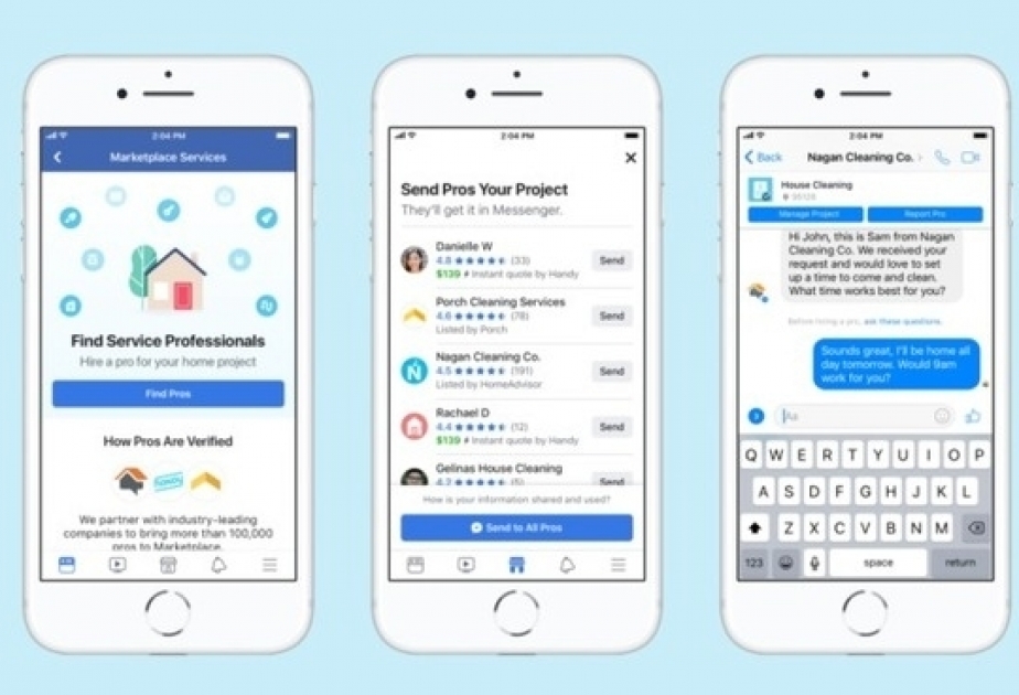 “Facebook” məişət xidməti ustalarının axtarışı üçün servis istifadəyə verib