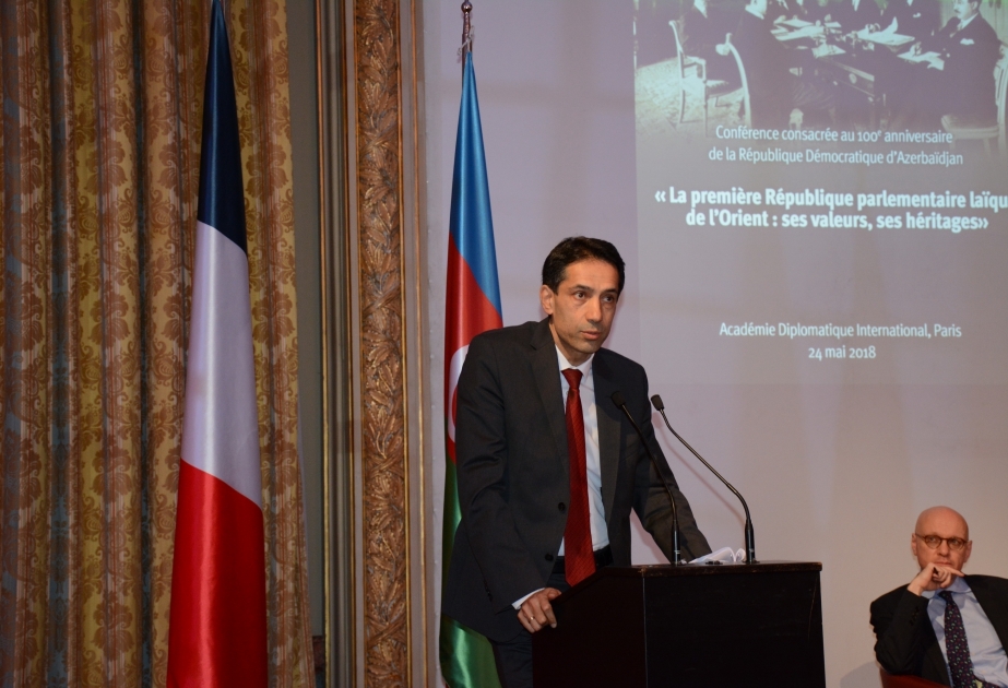 French International Diplomatic Academy hosts conference on centennial of Azerbaijan Democratic Republic